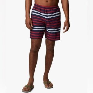 NWT COLUMBIA Men's Striped Omni Shield Swim Trunks Medium